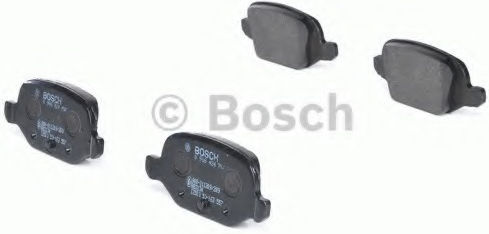 Bosch Σετ Τακάκια Εμπρός 4τμχ για Fiat 500 / Idea / Panda Lancia Musa / Ypsilon