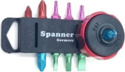 Spanner Screwdriver Ratchet with 10 Interchangeable Tips