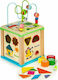 Ecotoys Formsortierspielzeug Eκπαιδευτικός Παιδικός Κύβος & Πίνακας Διαλογής aus Holz für 36++ Monate