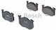Bosch Σετ Τακάκια Πίσω 4τμχ για Citroen Saxo / Xsara / ZX Peugeot 205 / 306 / 309 Renault Clio / Megane