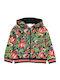 Boboli Girls Hooded Sweatshirt Tropic with Zipper Multicolour