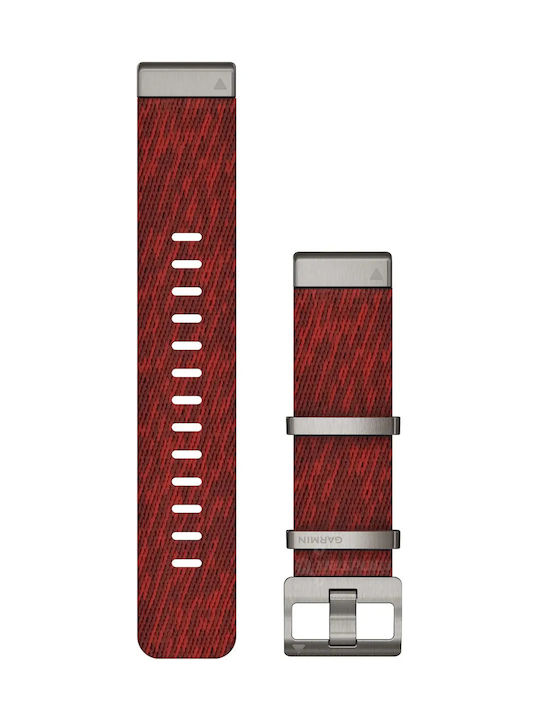 Garmin QuickFit 22 Jacquard Weave Nylon Curea Tesatura Roșu (Forerunner 745) 010-12738-22