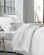Mc Decor Hotelbettlaken Weiß Halbdoppel 180x270cm 100% Baumwolle 1Stück