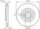 Bosch Brake Discs Front 2pcs for Audi A3 / TT Seat Ibiza / Leon Skoda Octavia Volkswagen Beetle / Bora / Golf / Polo