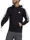 Adidas Essentials Men's Sweatshirt with Hood and Pockets Black