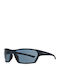 Timberland Men's Sunglasses with Black Plastic Frame and Blue Lens TB7188 85V