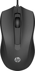 HP 100 Wired Mouse Black