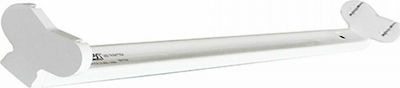 Elvhx Single-Ended Lighting Batten T8 with 2 Slots for LED Bulbs 150cm