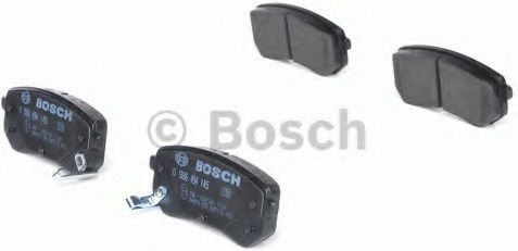 Bosch Σετ Τακάκια Πίσω 4τμχ για Hyundai i10 Kia Picanto