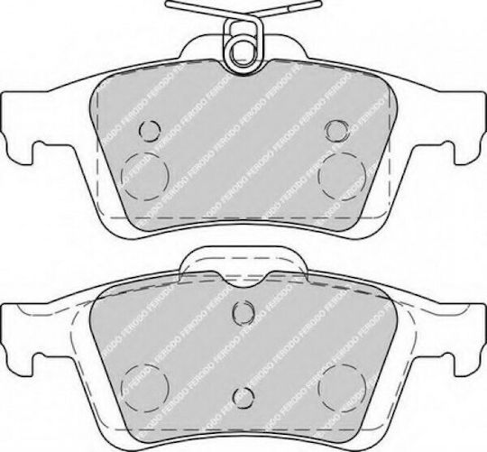 Ferodo Brake Pad Rear 4pcs for Ford C-Max / Focus / Focus C-Max / Kuga / Tourneo Connect / Transit Volvo C70 / S40 / V40 / V50