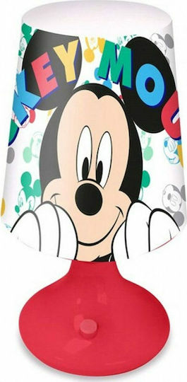 Disney Led Παιδικό Φωτιστικό Πορτατίφ Mickey Mini Πολύχρωμο 9x9x18εκ.