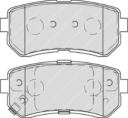 Ferodo Brake Pad Rear 4pcs for Hyundai i20 / i30 / iX35 / ix20 Kia Sportage