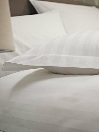 Sunshine Hotel Sheet White King Size 280x300cm Cotton & Polyester 1pcs