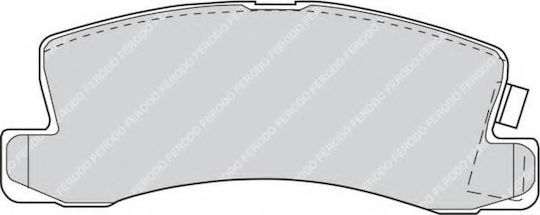 Ferodo Σετ Τακάκια Πίσω 4τμχ για Toyota Avensis / Camry / Carina / Celica / Corolla