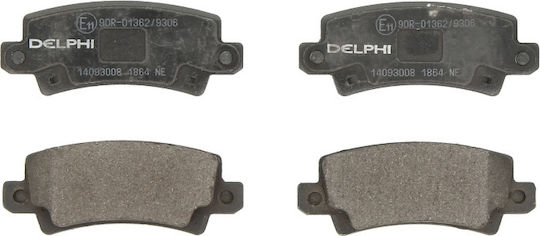 Delphi Σετ Τακάκια Πίσω 1τμχ για Toyota Corolla / Corolla Verso 1.4-2.0D 10.01 / 03.08