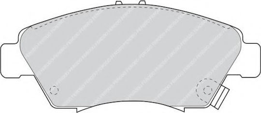 Ferodo Σετ Τακάκια Εμπρός 4τμχ για Honda CRX / Civic