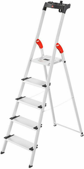 Hailo Scară Aluminiu cu 4+1 Trepte 307buc