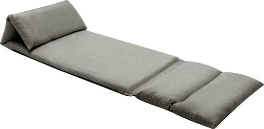 Multifunctional Bean Bag Chair Sunbed Waterproof Dark Gray 216x56x9cm