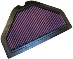 K&N Motorcycle Air Filter for Kawasaki ZZR 400 1993-1999 / ZZR 1100 1993-2001 / ZZR 1200 2002-2005