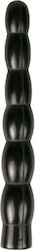 All Black Anal Dildo Ribbed Black 32cm AB16 1pcs