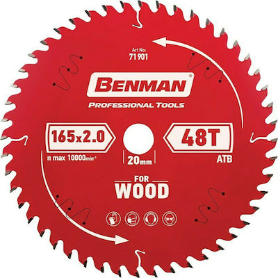 Benman 71901 Schneidscheibe 165mm mit 48 Zähnen 1Stück