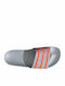 Adilette Men's Slides Halo Silver / Solar Red