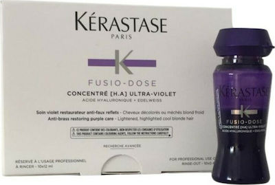 Kerastase Fusio Dose Concentre Ultra Violet Αμπούλες Μαλλιών Ενίσχυσης Χρώματος για Γυναίκες 10x12ml