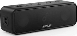 Soundcore by Anker 3 Rezistent la apă Difuzor Bluetooth 16W cu Durată de Funcționare a Bateriei până la 24 ore Negru