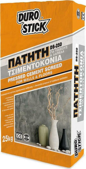 Durostick DS-250 Pressed Cement Finish for Walls and Floors Pistachio ΤΣΠΑΦ25 25kg