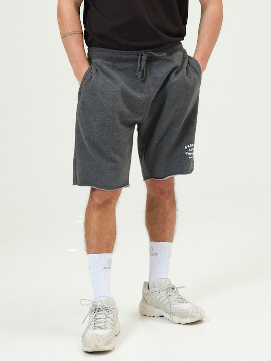 Basehit Men's Athletic Shorts Dark Grey Melange