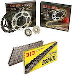 DID Chain & Sprocket Kit (15-48-525VX) for Honda Transalp 650 2001-2007