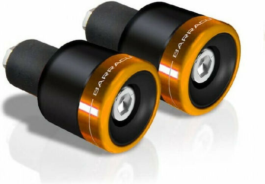 Barracuda Handlebar Counterweights B-Lux in Orange color