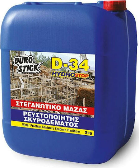 Durostick D-34 Hydrostop Βελτιωτικό Κονιαμάτων Στεγανωτικό Μάζας & Ρευστοποιητής Σκυροδέματος 1kg ΝΤ3401
