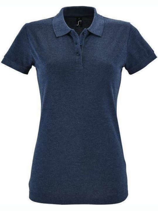 Sol's Perfect Women's Short Sleeve Promotional Blouse Heather Denim