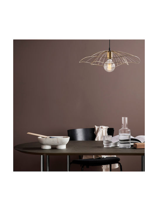 HomeMarkt Pendant Light Gold with Socket E27 22x111cm