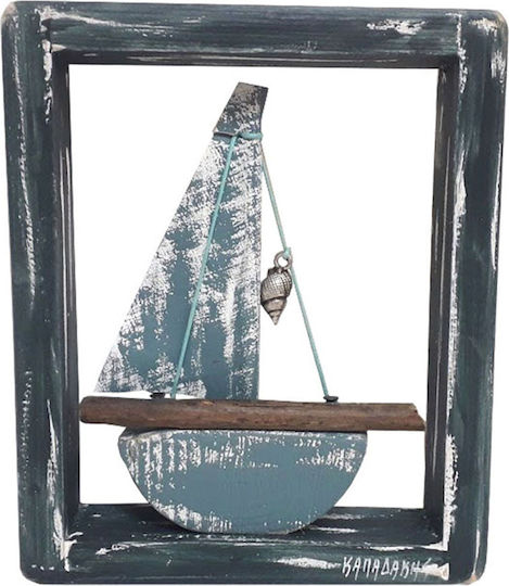 Kapadakis Wood Art Τοίχου Καράβι 12.5x3x15cm