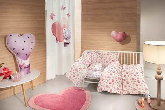 Guy Laroche Σετ Κούνιας Sweet Heart Ροζ 3τμχ