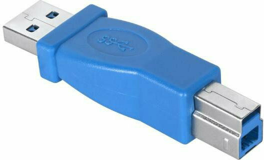 Μετατροπέας USB-A male σε USB-B male Μπλε 1τμχ DM-0867