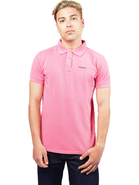 Emerson Men's Blouse Polo Coral Pink