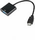 Cabletech Converter HDMI male to VGA female 1pcs DM-0843