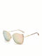 Jimmy Choo Alexis/S Women's Sunglasses with Rose Gold Metal Frame and Gold Mirror Lens