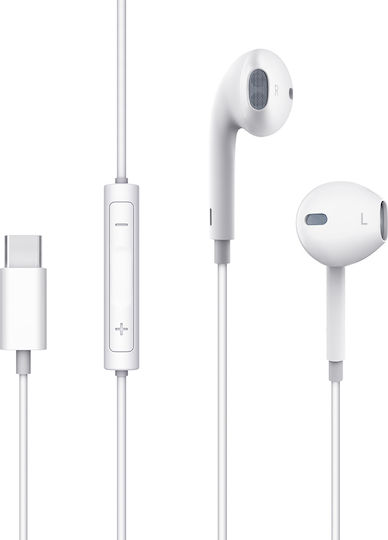 Mcdodo HP-6070 Earbuds Handsfree με Βύσμα USB-C Λευκό