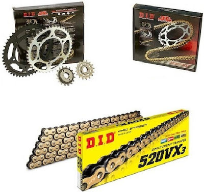 DID Chain & Sprocket Kit Golden (15-41-520VX/GB) for Honda CB 500X 2013-2016