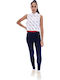 Betina Women's Long Legging High Waisted Navy Blue