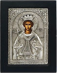 Marhome Εικόνα Αγία Βαρβάρα Ασημένια 11x14cm