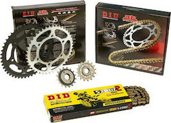 DID Chain & Sprocket Kit Golden (14-43-520DZ) for Kawasaki KLE 250 Anhelo 1993-1999