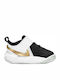Team Hustle D 10 Αθλητικά Παιδικά Παπούτσια Running με Σκρατς Black / Metallic Gold / White / Photon Dust
