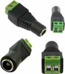 PowerPlus CCTV Connector Τροφοδοσίας DC (2.1mm/5.5mm) για Χρήση με Κάμερες και Video Balun DC2255