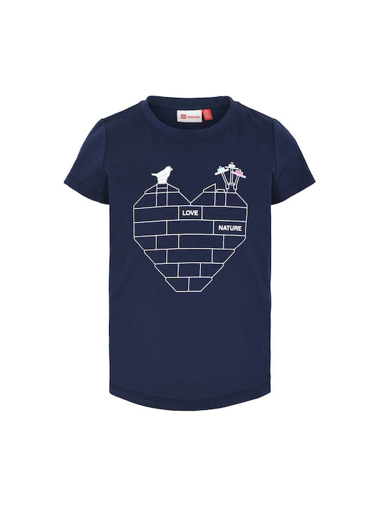 11010107-590 - LEGO GIRLS NATURE LOVE SS TEE Farbe NAVY