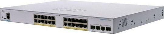 Cisco CBS250-24P-4G Управление на L2 Switch с 24 Портове Гигабитови (1Gbps) Ethernet